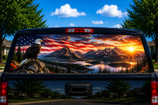 American Flag Perforated Rear Rear Window Graphic American Flag Perforated Rear Rear Window Graphic