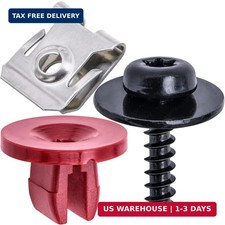 10 Sets T30 Engine Splash Shield Guard Undertray Cover Screws Bolt Nut Clip Kit