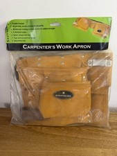 Specialist Carpenters Work Apron, Double Fronted 10 Pockets New In Pack