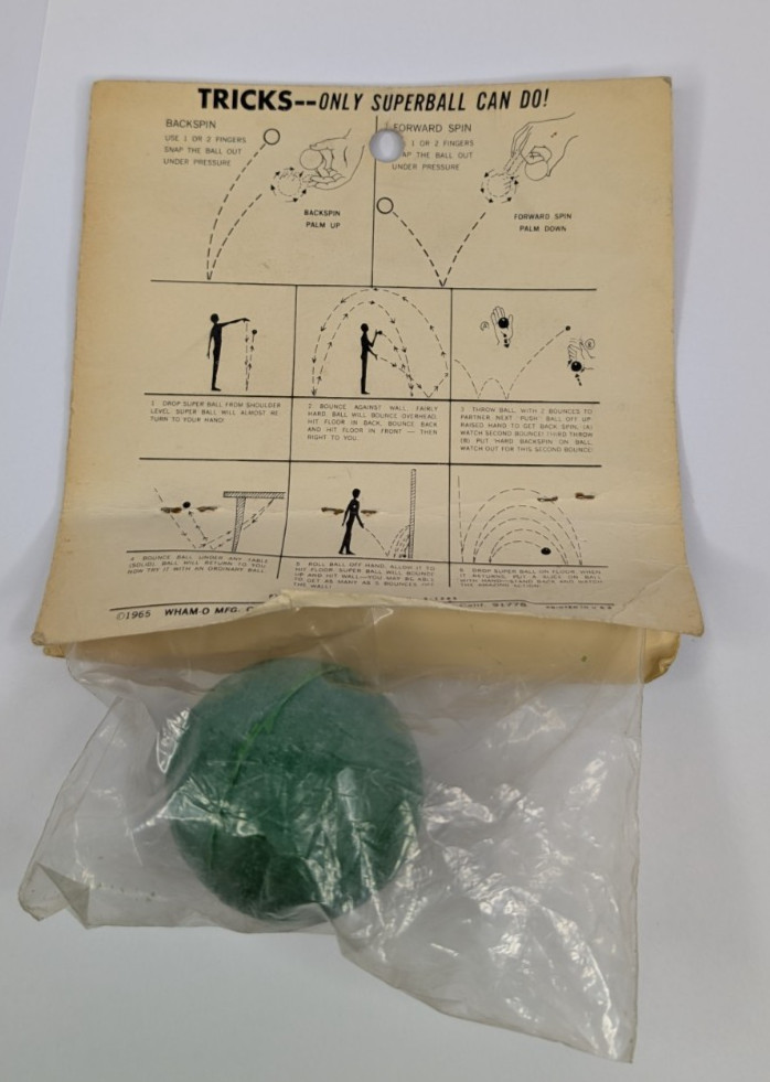 Vintage RARE 1965 WHAM-O SUPERBALL Jolly Green Giant Mail-In Redemption