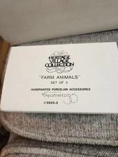 Dept. 56 Farm Animals 5945-5 Set Of 4 Heritage Village Figures Christmas Retired