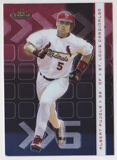 2002 Topps Finest #35 Albert Pujols St. Louis Cardinals BL CORNER DING