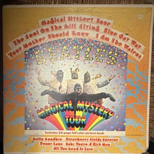 The Beatles Magical Mystery Tour LP Vinyl 24-Page Picture Book Original Cover
