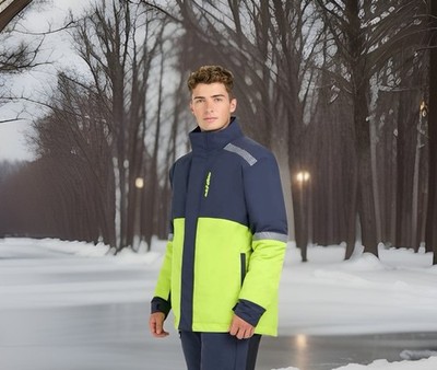 Ski-Doo Mens Vasa Snowmobile Jacket Green 4409340970 Large
