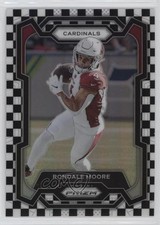 2023 Panini Prizm Black & White Checker Prizm Rondale Moore #7 2l4