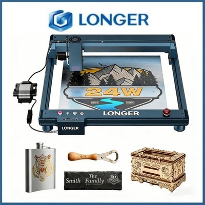 Longer B1 20W Laser Engraving Machine 36,000mm/min Eight Safety Protection DIY