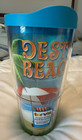 Tervis (1) 24 oz Tumbler with Blue Lid, Destin Beach Design NWT
