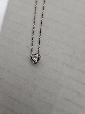 Pandora Sterling Silber 925 Erhöhtes Herz Halskette ALE