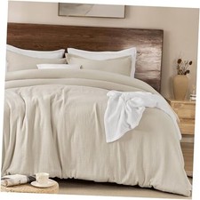 Cotton Muslin Comforter Set Queen Size, Ultra Soft, Breathable  Lightweight