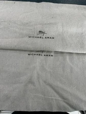 Michael Aram Canvas Bag. 2 Protective Bags For Michael Aram Items.