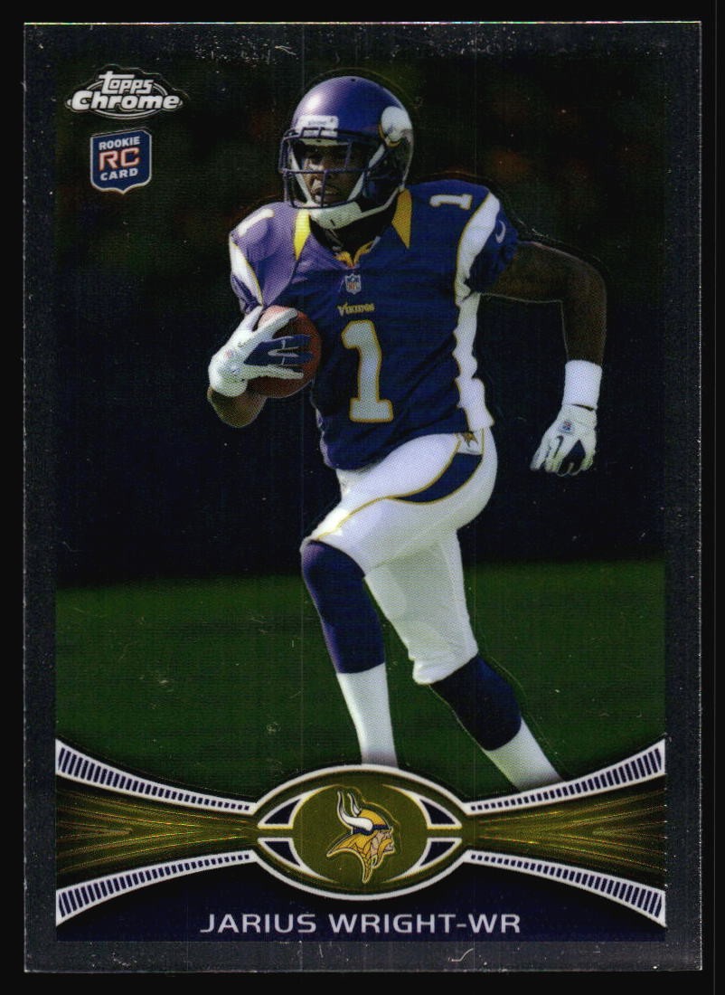 2012 Topps Chrome Jarius Wright Rookie #203 Minnesota Vikings