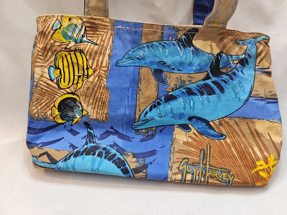 Cartera de lona Guy Harvey Dolphin Foto 2 de 4