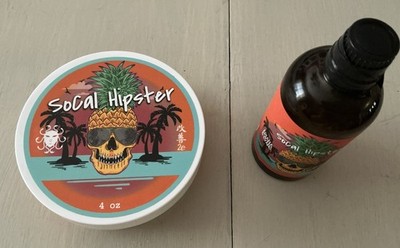 Ariana & Evans SoCal Hipster Shave Soap And Aftershave Splash Set New