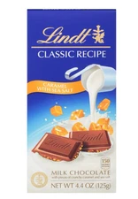 🟢 New Lindt Classic Recipe Caramel Sea Salt Milk Chocolate Pieces 4.4oz (1-Bar)