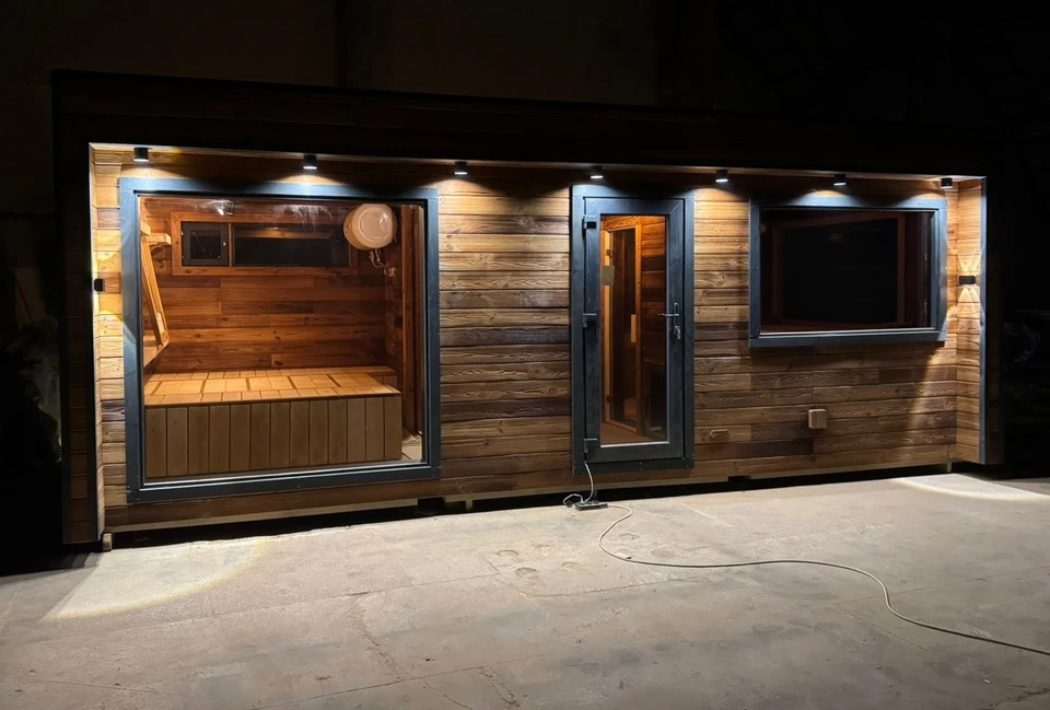 Gartensauna / Saunahaus Premium aus hochwertigem Thermoholz mit Dämmung - Bild 4 von 4