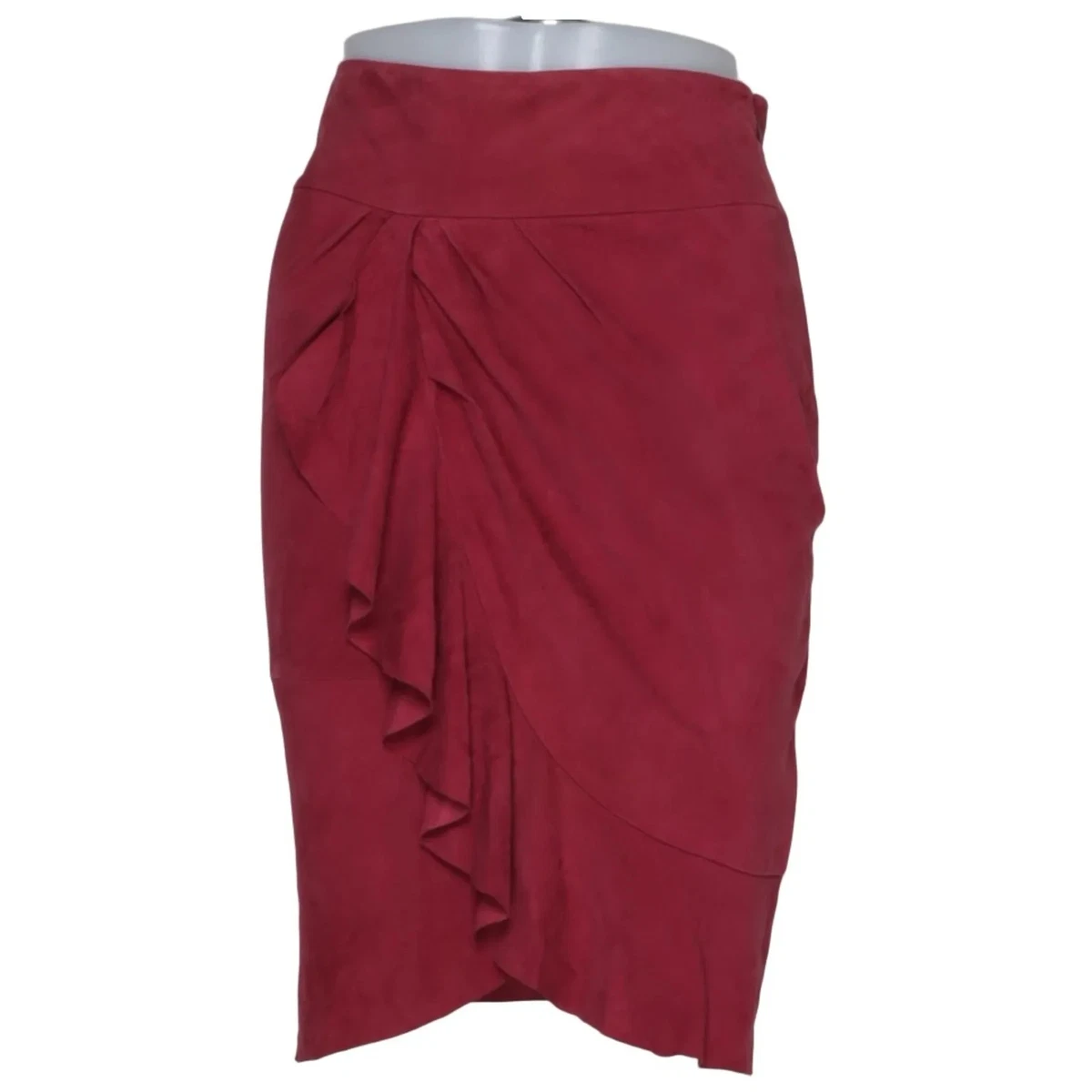 Ba&sh, Wickelrock, Größe: XS, Rot, Leder, Einfarbig, Damen #QqH