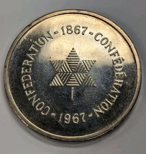Canada 1867-1967 Coin - Confederation - Sterling Silver.  T330