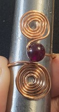 ADJUSTABLE USA Mined Copper Hand Crafted Ring Healing Effects 99.9 Copper Red