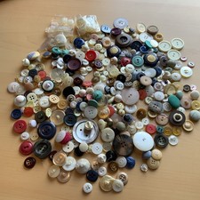 Mixed Lot MCM Vintage Covered Bakelite Buttons Plastic Metal Novelty Multicolour