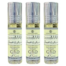 Secret Man Al Rehab (3-Pack) Roll On 6mL Each Perfume Oil Concentrated