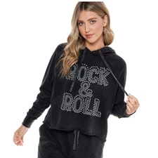 Rock & Roll Hoodie Your GoTo Gear for Concerts and Casual Days Stone M