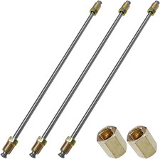 3pcs 316 Brake Line Kit With Fittings Flexible 10 Long Stain Size 10 Inch