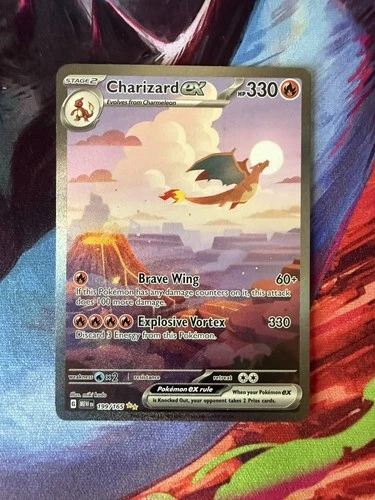 Mega Charizard SIR 199/165. Pokemon 151 English Free Shipping