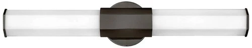Hinkley Facet 26" Modern Hexagonal Glass Black Oxide LED Bath Light - Picture 1 of 10