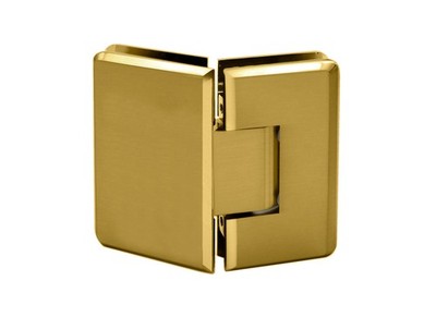 FHC Carolina 135 Degree Glass to Glass Hinge Satin Brass Shower Door