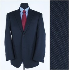 Mens Dark Blue Blazer 40R US Size HEINE Barleycorn Sport Coat Jacket
