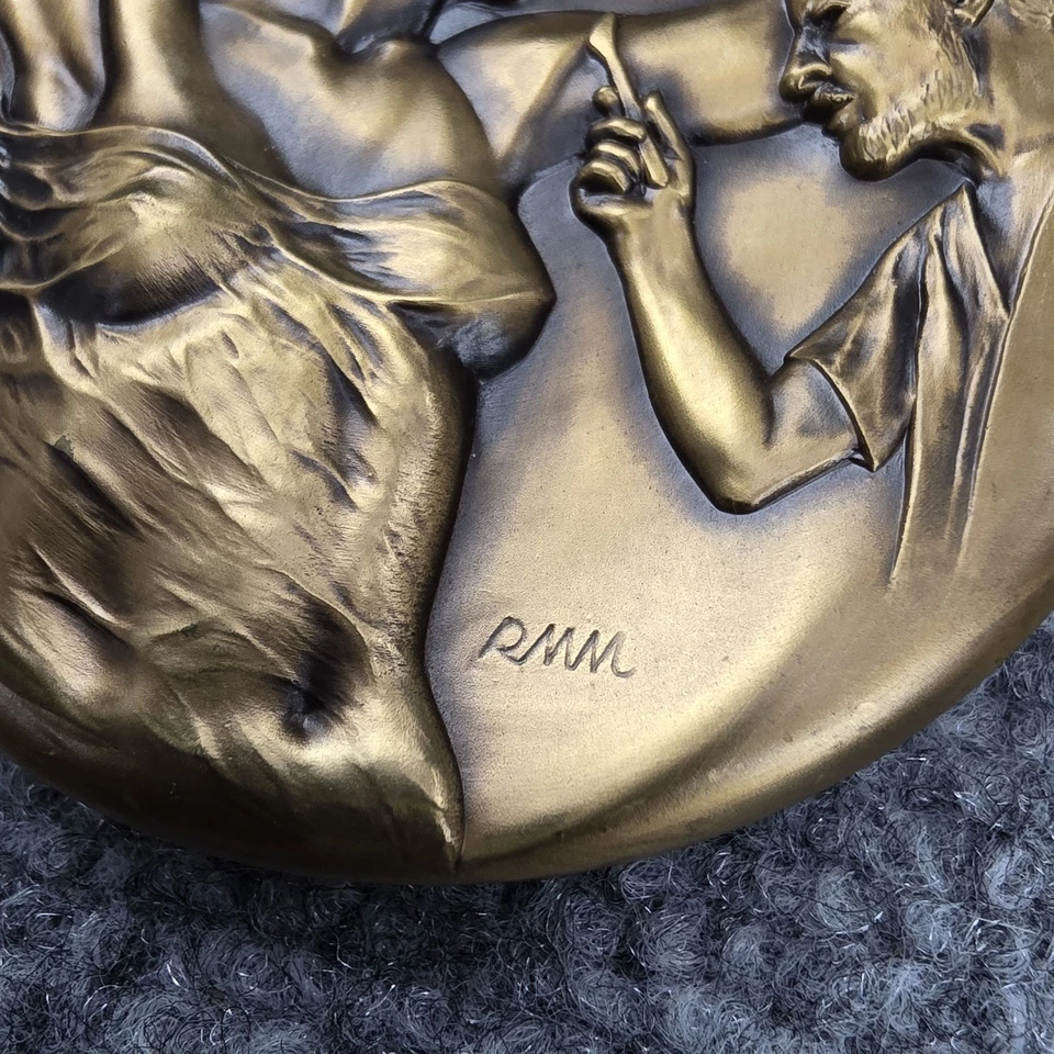 Vintage Brookgreen Gardens South Carolina Bronze Medal Sculpture 1999 Art - Image 4 of 4