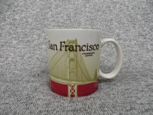 Starbucks San Francisco Mug 16oz Golden Gate Bridge Skyline Collectible 2011 Cup