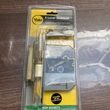 Image of YALE 5 Lever High Security External - Polished Brass P-M550-PB-78 High Security