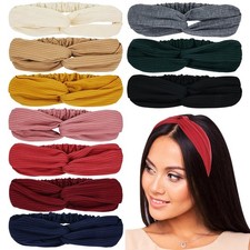 10 Pack Vintage Solid Super Soft Stretchy Workout Sports 10pcs Dark Color Set