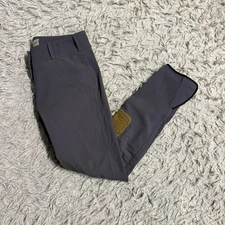 Women’s Size 28R Grey Tailored Sportsman Knee Patch Horseback Riding Breeches
