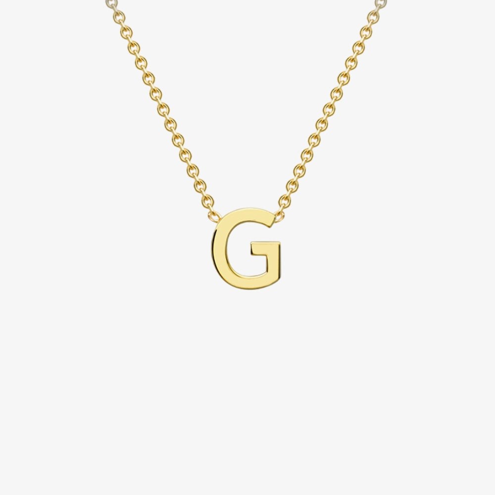 9ct Yellow Gold Mini Initial G Necklace 1.19.0156