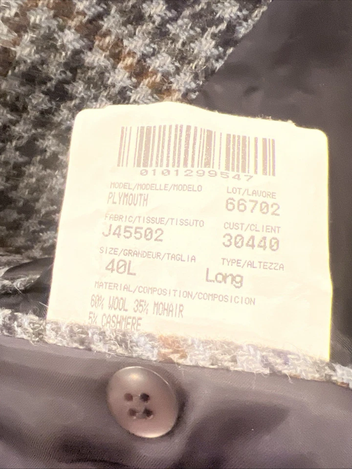 Blazer J Press Donegal Mist 40 L Azul Gris Marrón Tweed  Foto 4 de 4