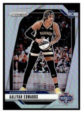 2024 Panini Prizm WNBA Silver Prizms 70 Aaliyah Edwards Mystics Rookie
