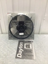 DAYTON - 484X38 Shutter Mount Exhaust Fan 12 in Blade Totally Enclosed 1/15 hp
