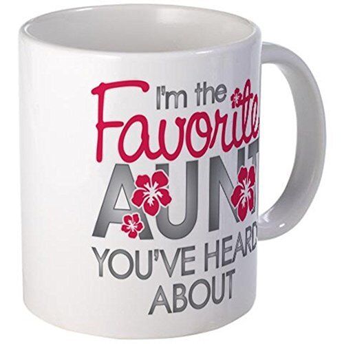 11oz mug Favorite Aunt - White Ceramic Coffee/Tea Cup - Bild 1 von 1