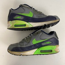 NIKE Air Max 90 Leather Grey YOUTH Size 4Y 724821-031 GUC SNK10NK4