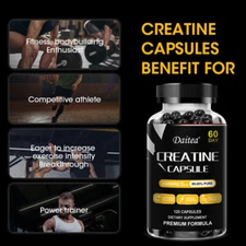 Creatine Monohydrate 3500mg - 120 Capsules - Creatine Capsules