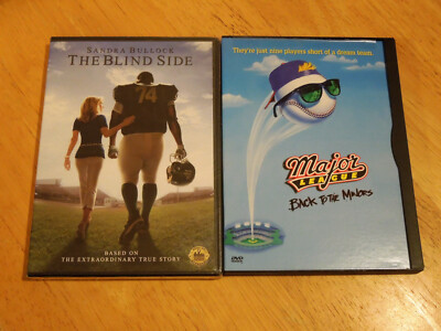 Major League Back To The Minors And Sealed The Blind Side Dvd's