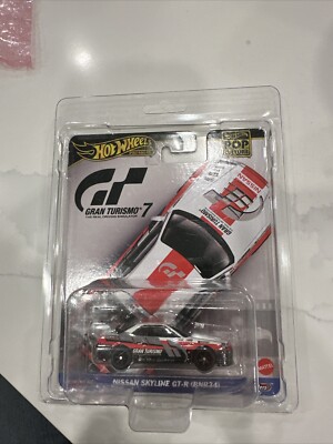 Hot Wheels Premium Gran Turismo 7 Nissan Skyline GT-R (BNR34) W/ Protector - C