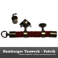 Seilträger Wandhalter für Handlaufseile Handlauf Seil Tau 30mm / 40mm Bronziert