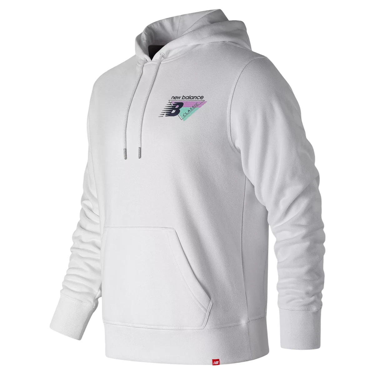 NEW BALANCE MENu0026#039;S 90S ESSENTIALS HOODIE WHITE GRAPHIC PRINT RETRO NEW  BNWT OG M | eBay