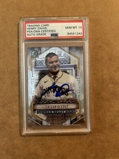 2021 Bowman Chrome Draft Night PSA10 Auto Henry Davis Pirates Rookie