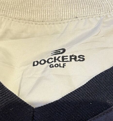 Dockers Mens Golf Gilet Size XXL Black Beige Pullover Top Windbreaker Reversible - Picture 9 of 17