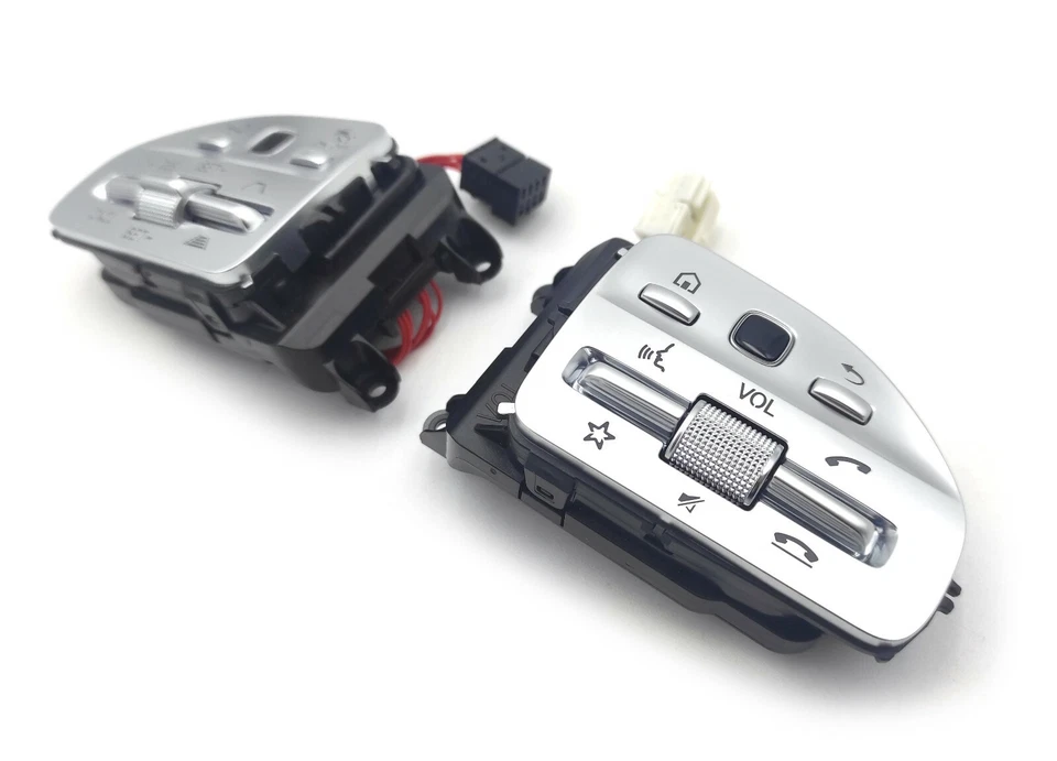 JUEGO DE BOTONES DISTRÓNICOS VOLANTE MERCEDES A B C CLS E S G GLE AMG coches LHD Foto 3 de 4