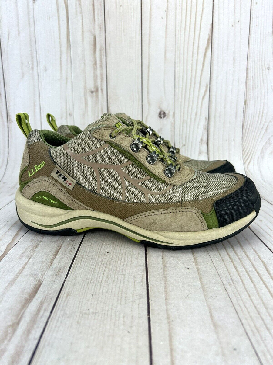 LL Bean Tek 2.5 Trail Hiking Shoes Waterproof Lace Up Brown 